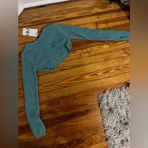 Zara light green shrug